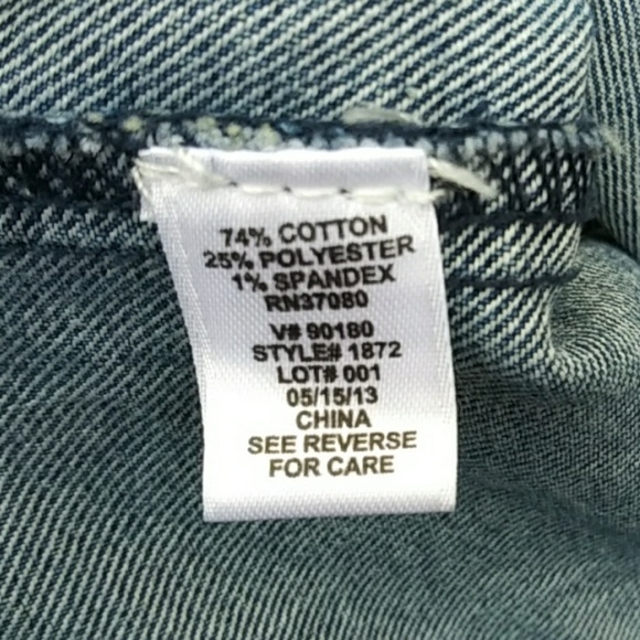 Cato Girl Destroyed Jean Vest Sz 16 - Picture 6 of 6